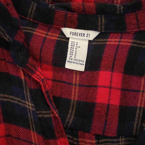 Forever 21 Kiel James Patrick Look Alike. Super Soft. Flannel Dress. Small. - Picture 3 of 3